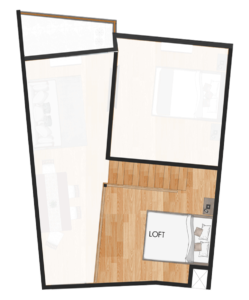 my enso loft １bed room alpha unit loft space