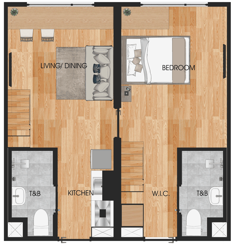 my enso loft １bed room beta unit