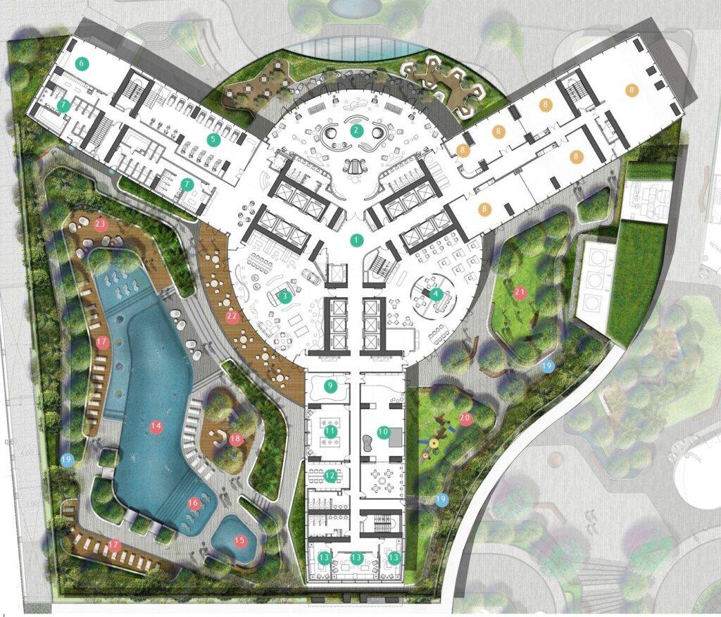 The rise makati amenity map