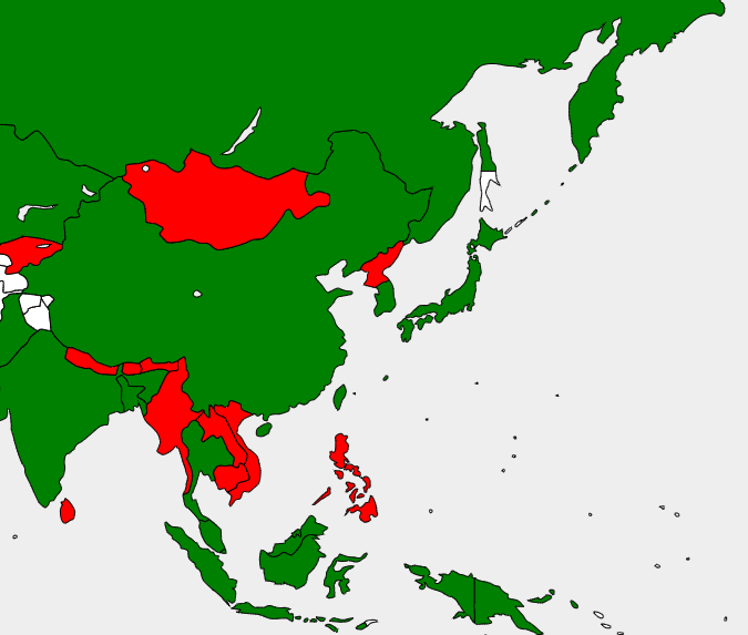 CRS非加盟国一覧・弊社作成