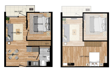 lykke kondo 1Bed room type 