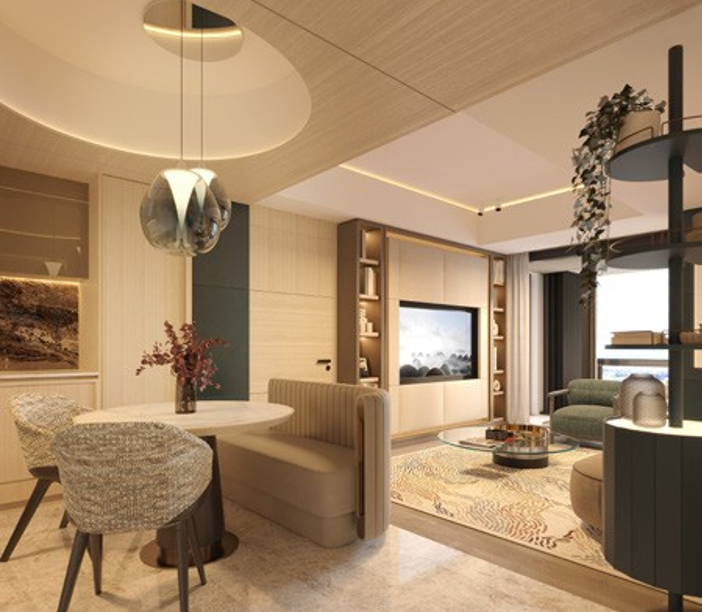 shang propaties summit 1 bed room dining