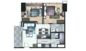 One uptown residence 2Bed room 67.9㎡ with balcony